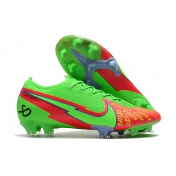 Nike Buty piłkarskie Mercurial Vapor 13 Elite FG Zielony Czerwony