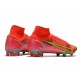 Nike Mercurial Superfly VIII Elite FG 2021 Czerwony Srebro Zielony