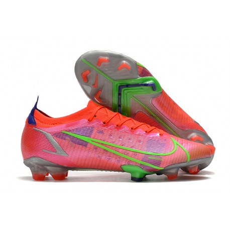 Korki Pilkarskie Nike Mercurial Vapor 14 Elite FG Czerwony Srebro Zielony