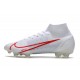 Nike Mercurial Superfly 8 Elite FG Biały Czerwony