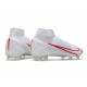 Nike Mercurial Superfly 8 Elite FG Biały Czerwony