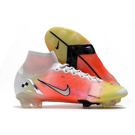 Nike Mercurial Superfly VIII Elite FG 2021 Biały Czerwony Srebro