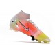 Nike Mercurial Superfly VIII Elite FG 2021 Biały Czerwony Srebro