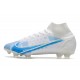 Nike Mercurial Superfly VIII Elite FG 2021 Biały Niebieski