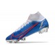 Nike Mercurial Superfly 8 Elite FG Niebieski Czerwony Biały