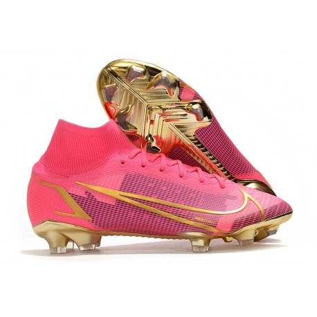 Nike Mercurial Superfly VIII Elite FG 2021 Różowy Złoty Czarny