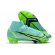 Nike Mercurial Superfly 8 Elite FG Niebieski Zielony