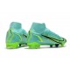 Nike Mercurial Superfly 8 Elite FG Niebieski Zielony