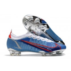 Korki Pilkarskie Nike Mercurial Vapor 14 Elite FG Niebieski Czerwony Srebro