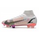 Nike Mercurial Superfly 8 Elite FG Biały Czerwony Czarny