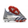 Buty adidas Predator Freak+ FG Srebro Czarny Czerwony