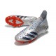 Buty adidas Predator Freak+ FG Srebro Czarny Czerwony