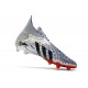 Buty adidas Predator Freak+ FG Srebro Czarny Czerwony