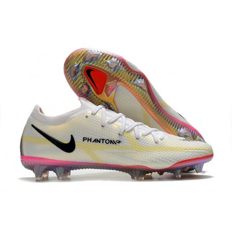 Nike Phantom GT 2 Elite FG Biały Czarny Czerwony Różowy