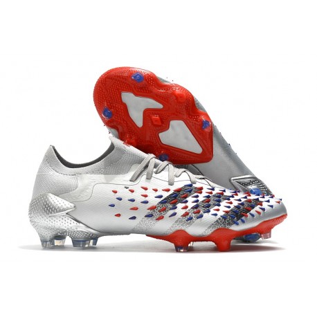 Buty adidas Predator Freak.1 Low FG Srebro Czerwony Czarny