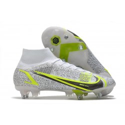 Nike Mercurial Superfly 8 Elite SG-PRO Ac Biały Czarny Srebro Zielony