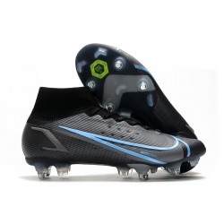 Nike Mercurial Superfly 8 Elite SG-PRO Ac Czarny Niebieski Szary